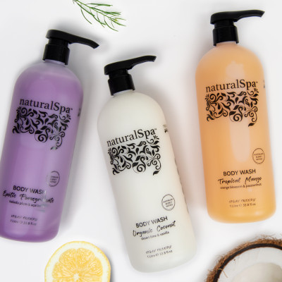 Sữa tắm hữu cơ trẻ hóa làn da, tăng cường năng lượng - naturalSpa Exotic Pomegranate Body Wash