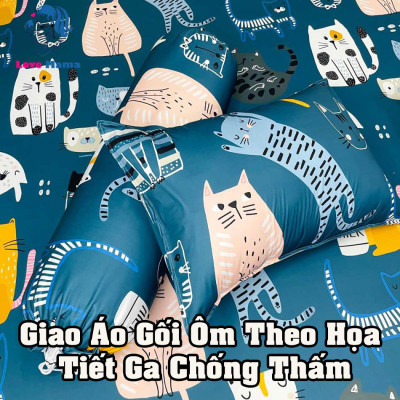 Vỏ gối ôm chống thấm, áo gối ôm có đủ kích thước yêu cầu LoveMama