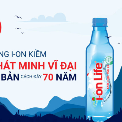 Nước uống ion kiềm thương hiệu ionLife 1.25L thùng 12 chai công nghệ Nhật bản khỏe ruột mát da
