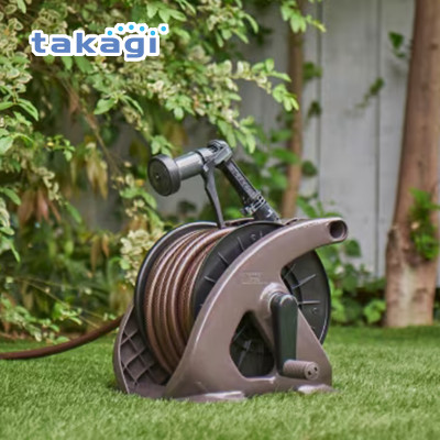 Bộ cuộn ống tưới cây 30m Tough Brown Takagi R330TBR