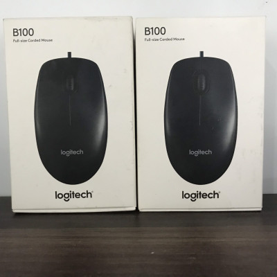 Bộ bàn phím và chuột máy tính có dây Logitech B100/ K120- Hàng chính hãng