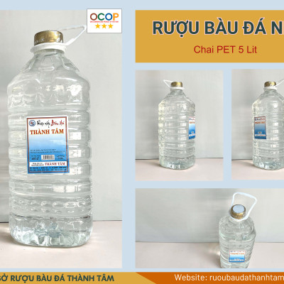 Đặc Sản Bình Định - Rượu Bàu Đá Thành Tâm Nếp 5 Lít- OCOP 3 Sao