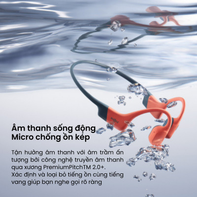 [MỞ BÁN] Tai Nghe Thể Thao Truyền Âm Thanh Qua Xương SHOKZ OPENSWIM PRO S710 Bluetooth Kết Hợp Lưu Trữ MP3 32GB - Hàng Chính Hãng