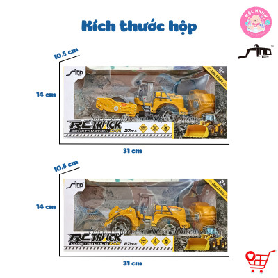 Đồ Chơi Điều Khiển Tỷ Lệ 1:30 SINO JH74-9 - Xe lu và Xe Ủi (Dành cho bé từ 3 tuổi)