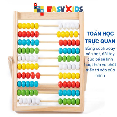 Đồ Chơi Giáo Dục Bàn Tính Toán Học Thông Minh Tặng Kèm 100 Thẻ Số 100 Que Tính Nhiều Màu