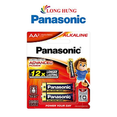 Vỉ Pin kiềm Panasonic Alkaline AA LR6T (2 viên/4 viên/10 viên) - Hàng chính hãng
