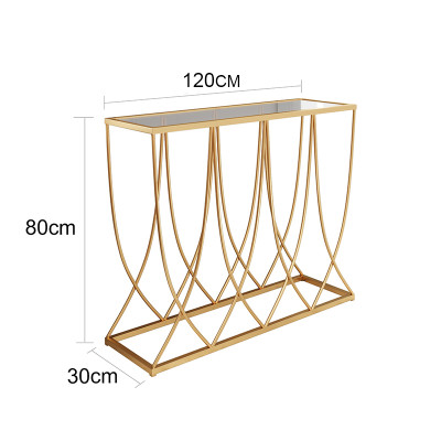Bàn console bàn trang trí CICI mặt kính chân sắt Juno sofa CST033 120x30x80 cm nhiều màu lựa chọn