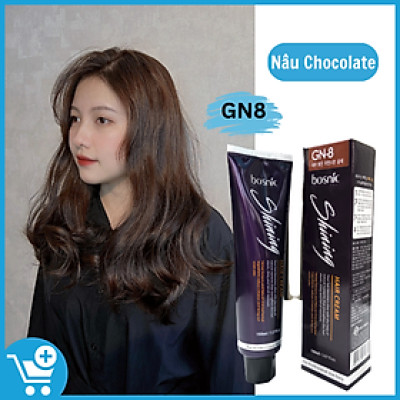 GN8 (NÂU SÁNG) - NHUỘM THẢO DƯỢC MÀU THỜI TRANG BOSNIC 150ML