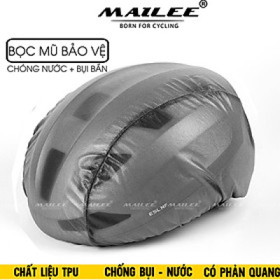 Vỏ Bọc mũ bảo hiểm xe đạp AD-01 1 cỡ có phản quang, giúp chống nước, chống gió, bụi, bọc mũ bảo hiểm xe đạp - Mai Lee