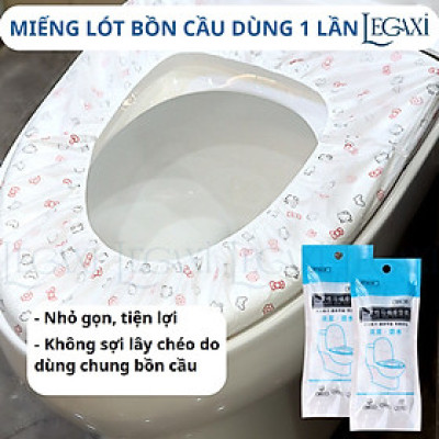 Miếng Lót Bồn Cầu Dùng Một Lần Cho Mẹ Bầu Trẻ Nhỏ Du Lịch Toilet Công Cộng Chống Thấm Có Thun Vệ Sinh