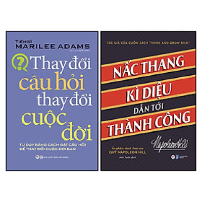 Combo 2 Cuốn: Thay Đổi Câu Hỏi Thay Đổi Cuộc Đời- Tư Duy Bằng Cách Đặt Câu Hỏi Để Thay Đổi Cuộc Đời Bạn + Nấc Thang Kì Diệu Dẫn Đến Thành Công