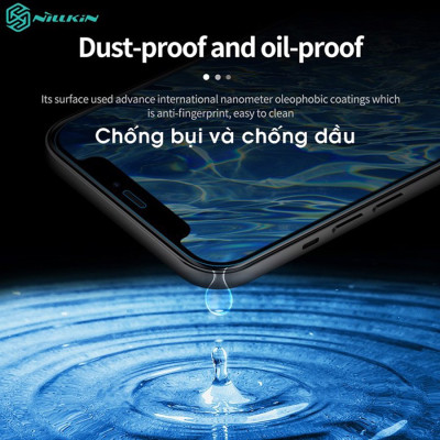 Kính cường lực Nillkin H+PRO bo cạnh 2.5D trong suốt cho Iphone 12/12 Pro (6.1) - 12 Pro Max (6.7) - Hàng Chính Hãng