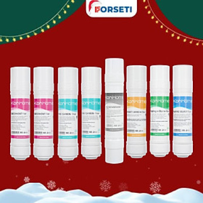 Combo 8 lõi lọc nước Korihome Hàng chính hãng dùng cho máy lọc nước Korihome Series 9 WPK-918