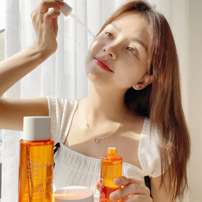 Nước hoa hồng dưỡng trắng, phục hồi da Vitamin C Prettyskin, Toner Pretty Skin The Pure Jeju Tangerine cấp ẩm làm dịu
