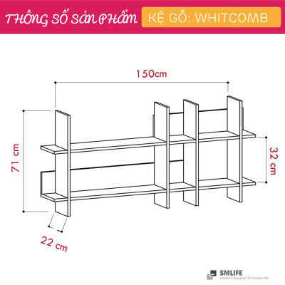 Kệ trang trí mini tiện dụng SMLIFE Whitcomb