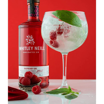 Rượu Whitley Neill Handcrafted Raspberry Gin 43% (700ml) - Không hộp