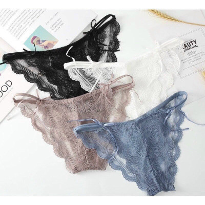 QUẦN LÓT REN NƠ LỌT KHE SEXY TỪ 40-55KG DÀNH CHO NỮ