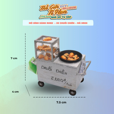 MÔ HÌNH TỰ LẮP RÁP DIY SÀI GÒN THU NHỎ - XE CHUỐI CHIÊN - HR06
