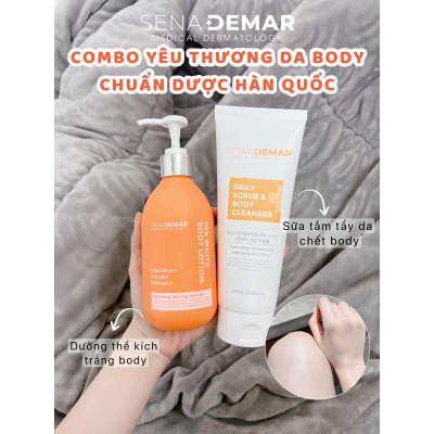 Muối tắm tẩy tế bào chết body SENADEMAR 200ml trắng da,sáng mịn hạn 2027