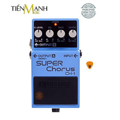 Phơ Guitar Boss CH-1 Super Chorus - Bàn Đạp Fuzz Pedals Effects CH1 Hàng Chính Hãng - Kèm Móng Gẩy DreamMaker