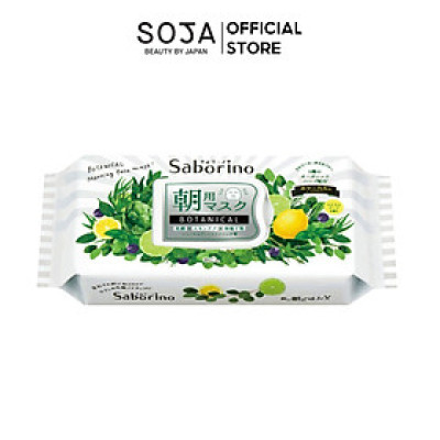 Mặt Nạ Dưỡng Ẩm Buổi Sáng Hương Thảo Mộc Saborino Morning Facial Sheet Mask Botanical 28 Miếng