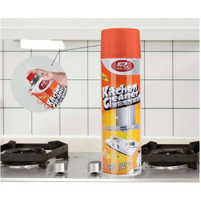 Bình Xịt Tẩy Rửa Nhà Bếp, Bình Xịt Bọt Tuyết Tẩy Rửa Siêu Sạch Màu Cam Kitchen Cleaner Nhà Bếp 500ml