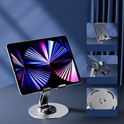 Giá đỡ điện thoại hợp kim Xoay 360° HOTCASE ALU Điều Chỉnh Độ Cao và Góc Xoay Tùy Ý cho iPhone 16 15 14 13 12 11 A55 A35 Huawei Oppo Xiaomi - Hàng nhập khẩu