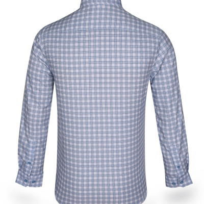 Áo sơ mi nam tay dài form ôm slim fit Khatoco A1MD468S1-CNCR172-2411-D