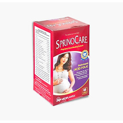 Viên Uống Cho Mẹ Mang Thai Và Cho Con Bú SprinoCare Medibro Chai 60 viên