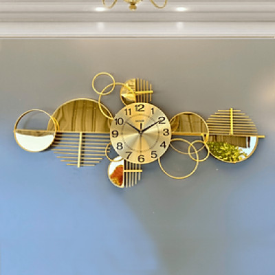 Đồng hồ treo tường A208 trang trí nghệ thuật kim trôi không gây tiếng động sang trọng hiện đại