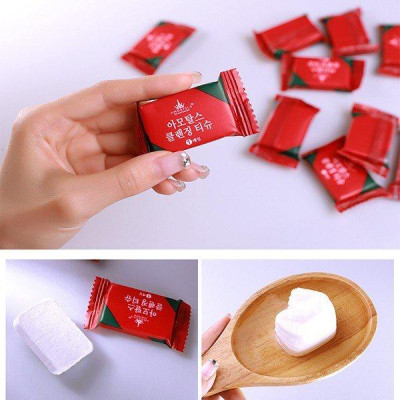 GÓI 20 VIÊN KHĂN GIẤY NÉN HÀN QUỐC HÌNH VIÊN KẸO ĐA NĂNG