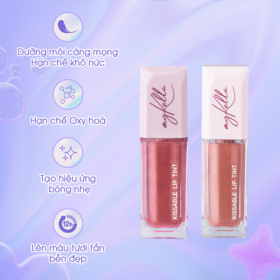 Son Bóng myKella Dưỡng Ẩm Lâu Trôi Màu Hồng