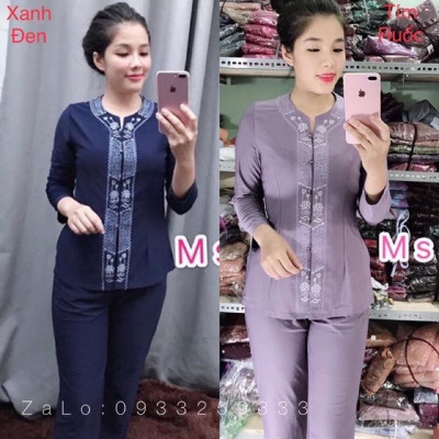 Đồ Lam Đi Chùa # Khoá Lắc Sen # Quần Áo Nữ 