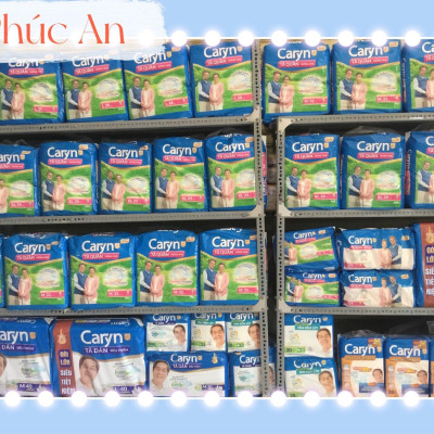 Tã Dán Người Lớn Caryn L 40 Miếng Vòng Hông 68 đến 122 Cm - Tã Dán Người Hạn Chế Đi Lại Size L40 | ML40 | ML 40 Caryn