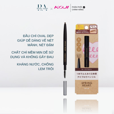 Bút chì kẻ chân mày Koji Spring Heart Eyebrow Pencil
