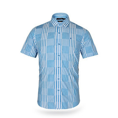 Áo sơ mi nam tay ngắn form ôm Khatoco A1MN438S1-CNCR112-2409-N