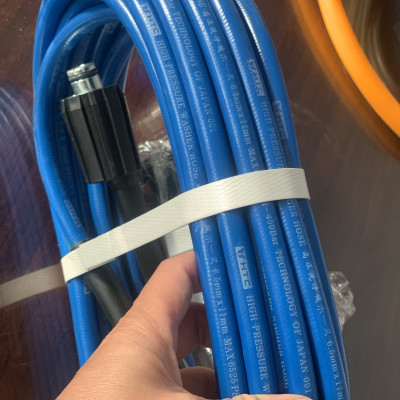 [Freeship]Dây xịt rửa xe HIỆU HTC LOẠI 30M, HTC6511-30W3 từ nhựa PVC-PU áp lực cao 420 bar( 6090PSI), ĐK 6.5*11mm, đầu nối ren 1.5x22mm