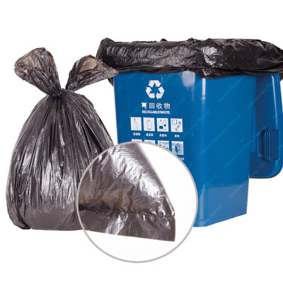 COMBO 5 Túi Đựng Rác Size Đại Ko Quai HDPE Lớn Siêu Chắc Bao Đựng Rác Nylon To Màu Đen Tiện Lợi