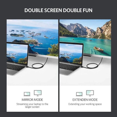 Ugreen UG10450MD101TK 1.5M màu Đen Cáp chuyển đổi Mini DP sang HDMI hỗ trợ phân phải 1080P - HÀNG CHÍNH HÃNG