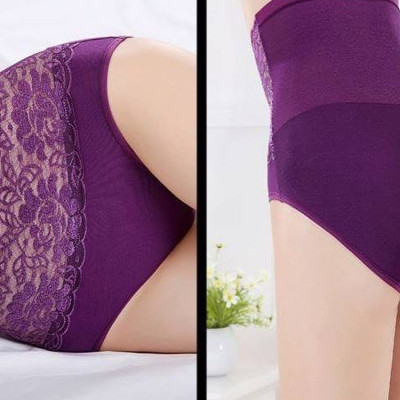 Combo 10 quần lót ren cạp cao chất coton cao cấp