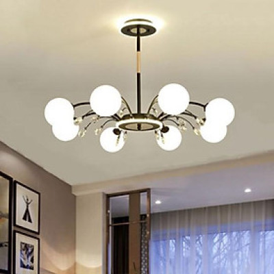 Đèn chùm NERGI phong cách hiện đại loại 8 bóng trang trí nội thất cao cấp - kèm bóng LED chuyên dụng.