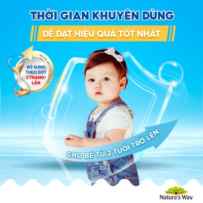 Canxi + Vitamin D cho trẻ 2-11 tuổi Gummies Calcium Vitamin D Nature