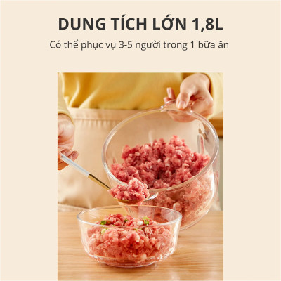 Máy xay thịt đa năng Mishio MK-135 1,8L - Hàng chính hãng