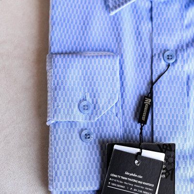 Áo sơ mi nam Khatoco tay dài