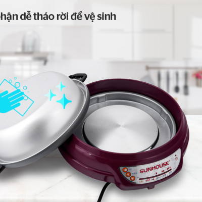 Nồi lẩu điện Sunhouse SH535L 3.5L- Hàng chính hãng