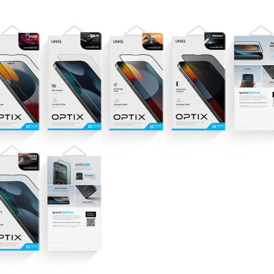 Kính Cường Lực Trong Suốt UNIQ OPTIX Clear Dành Cho iPhone 14 PRO MAX / 14 PRO / 14 PLUS / 14 / 13 Series- Hàng Chính Hãng