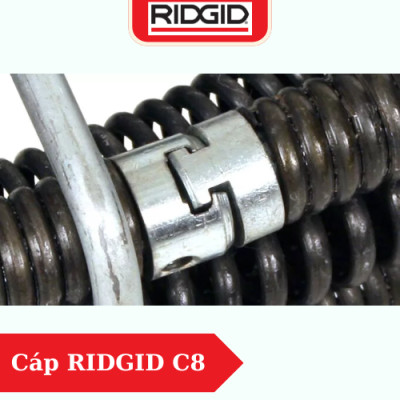 Phụ Kiện Thông Tắc Đường Ống Cáp RIDGID C8 (62270) Phù Hợp Với Máy K50 và K60SP Số 1 Tại Mỹ - Hàng Chính Hãng