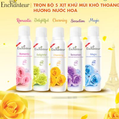 Xịt khử mùi toàn thân Enchanteur Delightful (150ml)