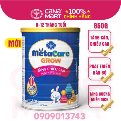 Sữa bột Nutricare MetaCare 0+ phát triển toàn diện