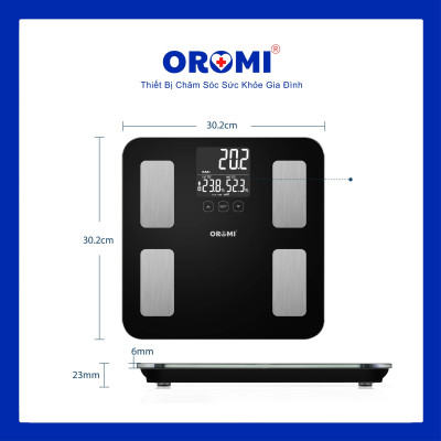 Cân sức khỏe điện tử thông minh đo chỉ số cơ thể OROMI EF881